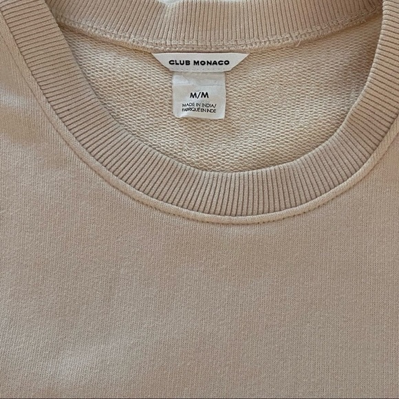 Club Monaco Cream Dieorna Princess Short Sleeve Terry Top Size Medium - Picture 11 of 11